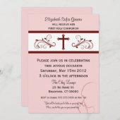 Moderne communiqués voor meisjes kaart (Voorkant / Achterkant)