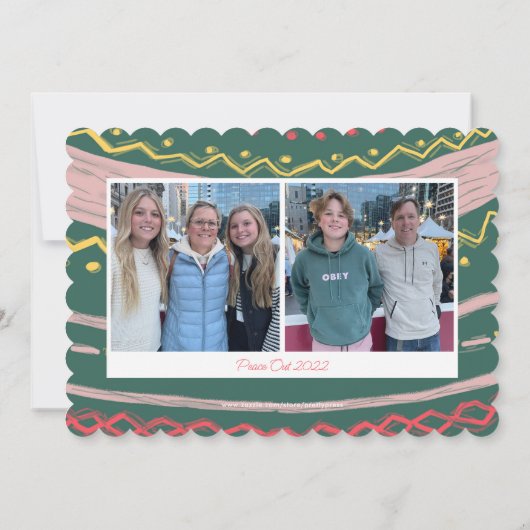 Moderne, compacte en heldere, verticale fotovakant kaart (Achterkant)