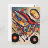 Moderne compositie Abstracte kunst Briefkaart (Voorkant / Achterkant)