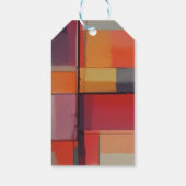 Moderne compositie Abstracte kunst Cadeaulabel (Achterkant)