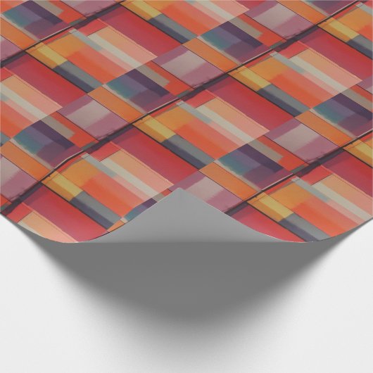 Moderne compositie Abstracte kunst Cadeaupapier (Hoek)