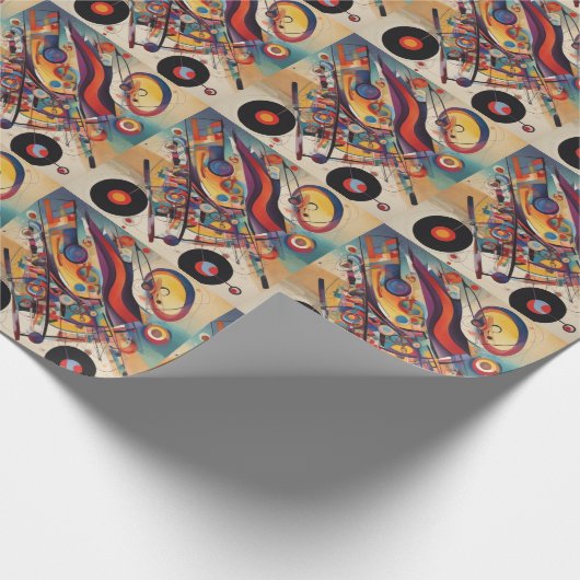 Moderne compositie Abstracte kunst Cadeaupapier (Hoek)