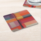 Moderne compositie Abstracte kunst Kartonnen Onderzetters (Schuin)