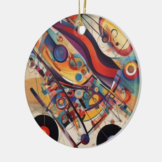 Moderne compositie Abstracte kunst Keramisch Ornament (Links)