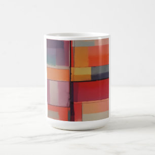 Moderne compositie Abstracte kunst Koffiemok