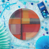 Moderne compositie Abstracte kunst Papieren Bordje (Feest)