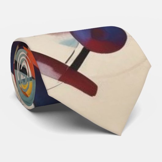 Moderne compositie Abstracte kunst Stropdas (Opgerold)