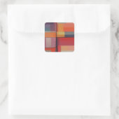 Moderne compositie Abstracte kunst Vierkante Sticker (Tas)