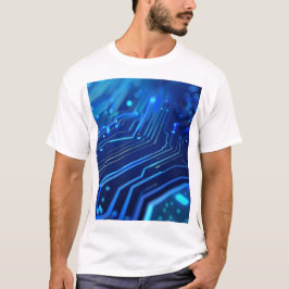 Moderne computer Mannen basis T-shirt