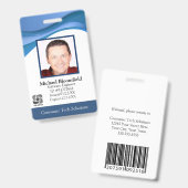 Moderne Computer Software Company IT Reparatie Bla Badge (Voor- en achterkant)