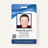 Moderne Computer Software Company IT Reparatie Bla Badge (Voorkant)
