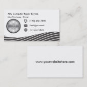 Moderne computertechnologie visitekaartje (Voorkant / Achterkant)