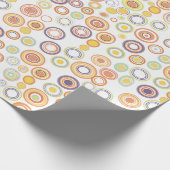 Moderne concentrische cirkels cadeaupapier (Hoek)