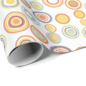 Moderne concentrische cirkels cadeaupapier (Rol Hoek)