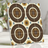 Moderne concentrische cirkels uit het midden van d tegeltje