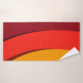 Moderne conceptuele sjabloon badhanddoek (Badhanddoek)