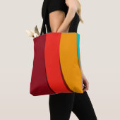Moderne conceptuele sjabloon tote bag (Dichtbij)