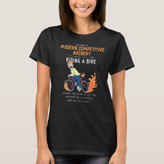 Moderne concurrerende architectuur zoals Riding Bi T-shirt (Voorkant)