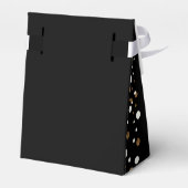 Moderne conferentie 60ste verjaardag Gold Black Bedankdoosjes (Achterkant)