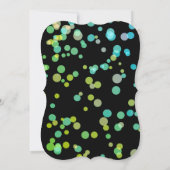 Moderne confetti dot High School graduation party Kaart (Achterkant)