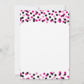 Moderne Confetti Kitchen Bridal Shower-uitnodiging Kaart (Achterkant)