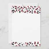 Moderne Confetti Kitchen Bridal Shower-uitnodiging Kaart (Achterkant)