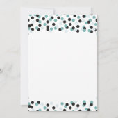 Moderne Confetti Kitchen Bridal Shower-uitnodiging Kaart (Achterkant)