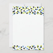 Moderne Confetti Kitchen Bridal Shower-uitnodiging Kaart (Achterkant)