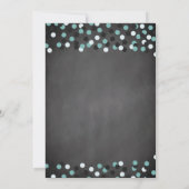 Moderne Confetti Kitchen Bridal Shower-uitnodiging Kaart (Achterkant)