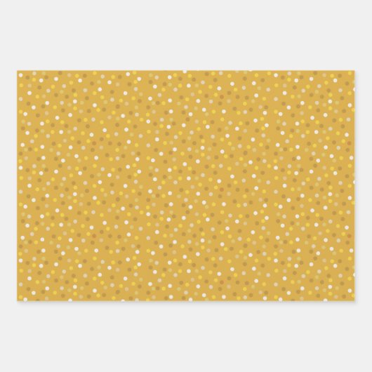 Moderne Confetti op groen, rood en gouden Inpakpapier Vel (Voorkant 3)