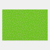 Moderne Confetti op groen, rood en gouden Inpakpapier Vel (Voorkant 2)