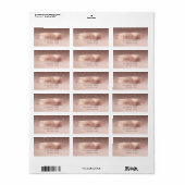 Moderne Confetti, penseelstreek, bruine glitter Etiket (Full Sheet)