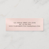 Moderne Confetti, penseelstreek, Faux-as Mini Visitekaartje (Achterkant)