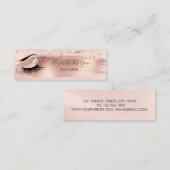 Moderne Confetti, penseelstreek, Faux-as Mini Visitekaartje (Voorkant / Achterkant)