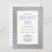 Moderne Confetti Polka Dots Lavendel en Goud Kaart (Voorkant)