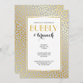 Moderne Confetti Polka Dots Pattern Grey and Gold Kaart (Voorkant / Achterkant)