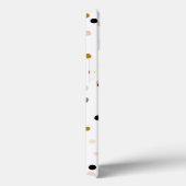 Moderne Confetti Stippen Monogram iPad Mini Case (Achterkant / Rechts)