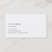 Moderne Confetti Stippen Scriptfotografie Visitekaartje (Achterkant)