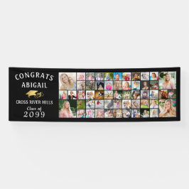 Moderne CONGRATS AFSTUDEERDER 53 Fotocollage banne Spandoek
