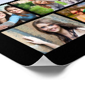 Moderne Congrats Afstuderen 59 Fotocollage op maat Poster (Hoek)