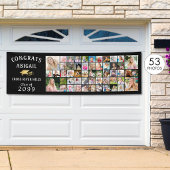 Moderne CONGRATULATIES AFSOLVENT 53 Foto Collage B Spandoek