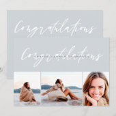 MODERNE CONGRATULATIES KAART (Voorkant / Achterkant)