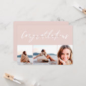 MODERNE CONGRATULATIES KAART (Voorkant / Achterkant in situ)