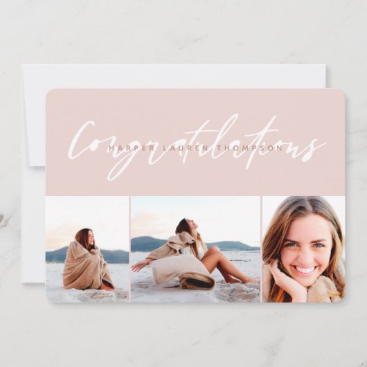 MODERNE CONGRATULATIES KAART (Voorkant)