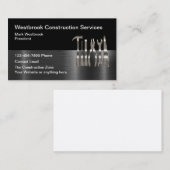 Moderne constructie Visitekaartjes Design 2 (Voorkant / Achterkant)