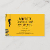 Moderne Constructie | Yellow & Crane Design Visitekaartje (Achterkant)