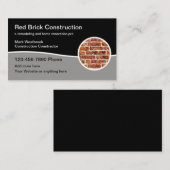 Moderne Constructor bewerkbare Sjabloon Visitekaartje (Voorkant / Achterkant)