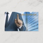 Moderne consultant Business mannen pak Visitekaartje (Achterkant)