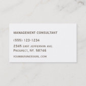 Moderne consultant Cool-Visitekaartjes Visitekaartje (Achterkant)