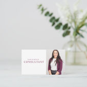 Moderne consultant professionele foto visitekaartje (Staand voorkant)
